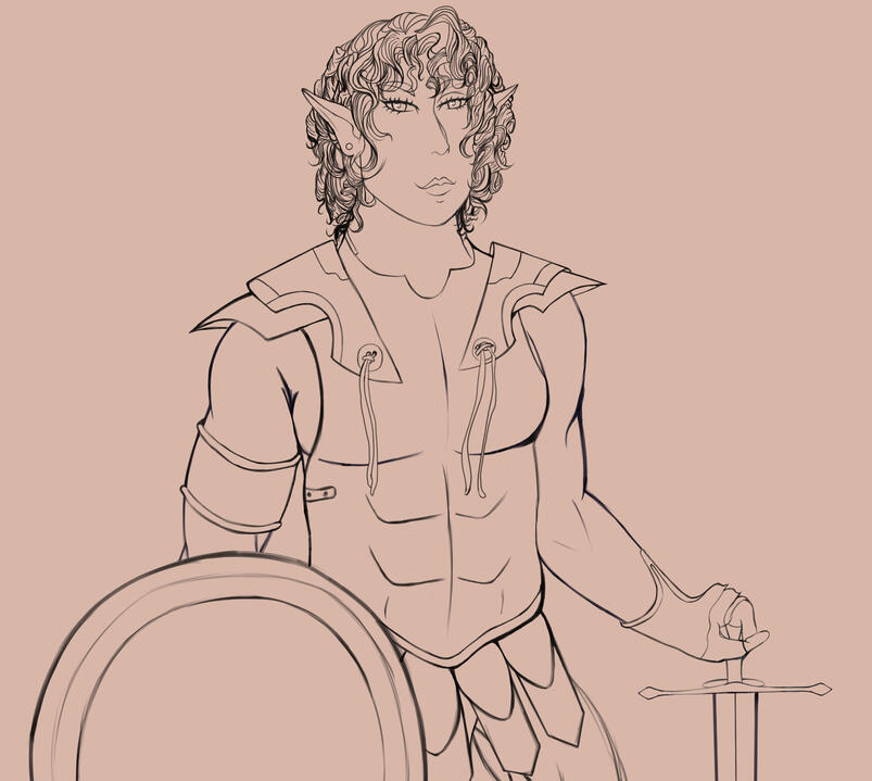 Lineart Half-body: $50